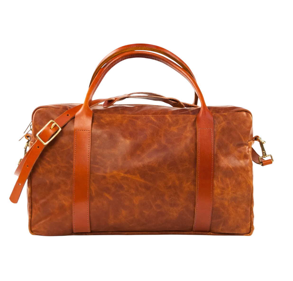 Winston leather weekender bag